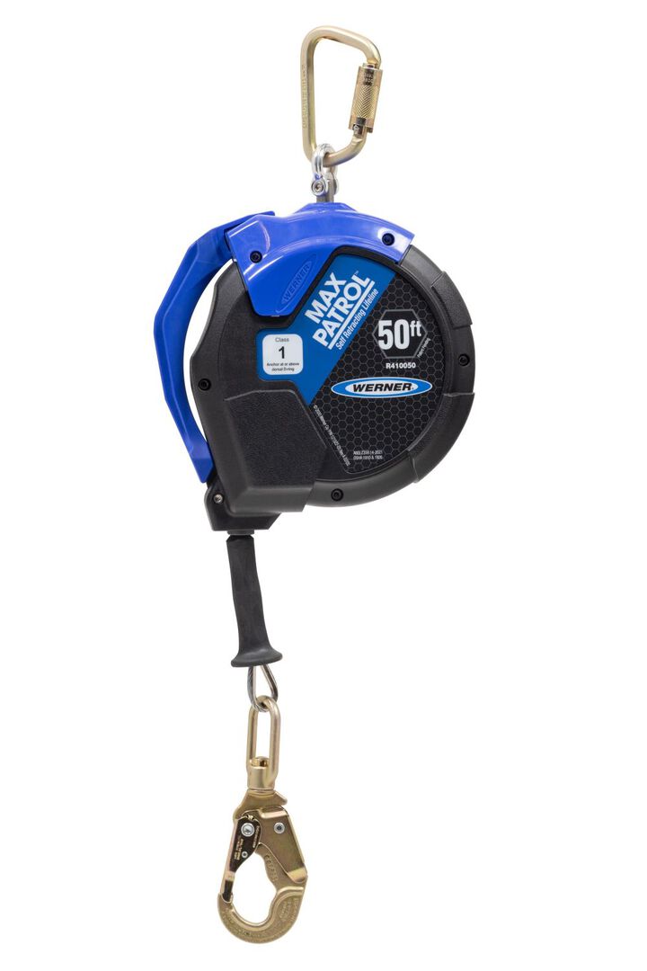 Werner 50' Max Patrol Self-Retracting Lifeline Galvanized Cable