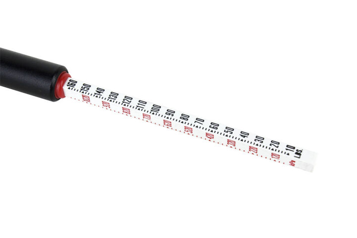 Milton Dual Foot Straight Lock-on Chuck Service Gauge Non-Slip Grip Matte Black Poly -13 Inch 1-160 PSI For Large Vehicle Tires, large image number 3