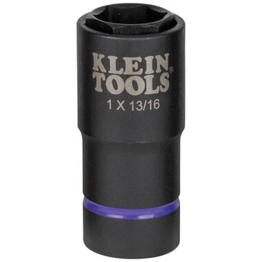 Klein Tools 2-in-1 Socket 1in X 13/16in 6 Pt