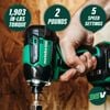 Metabo HPT 36V MultiVolt Triple Hammer BOLT Impact Driver Cordless Kit, small image number 2