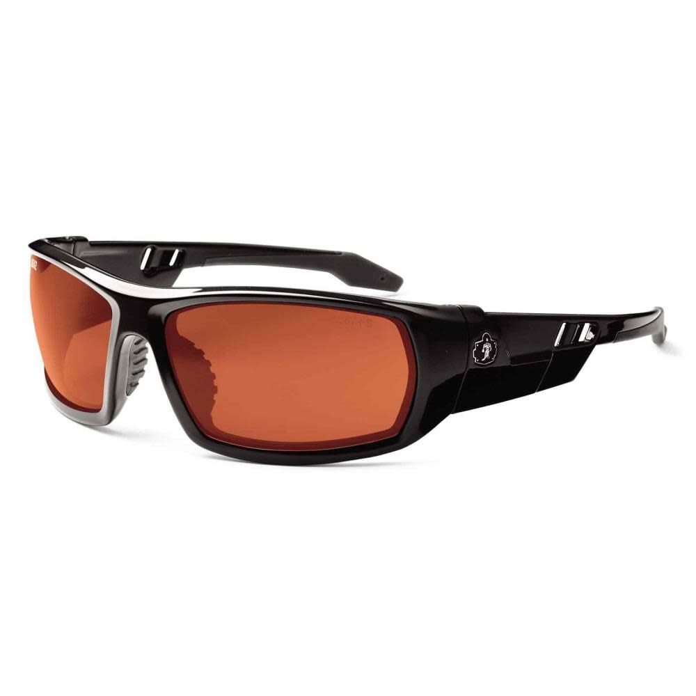 Ergodyne Skullerz Odin Safety Glasses Polarized Copper Lens Black Frame – 50021