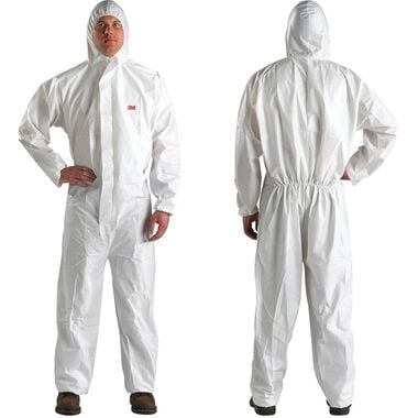 3M Large Two-Way White Disposable Protective Coverall 25ct