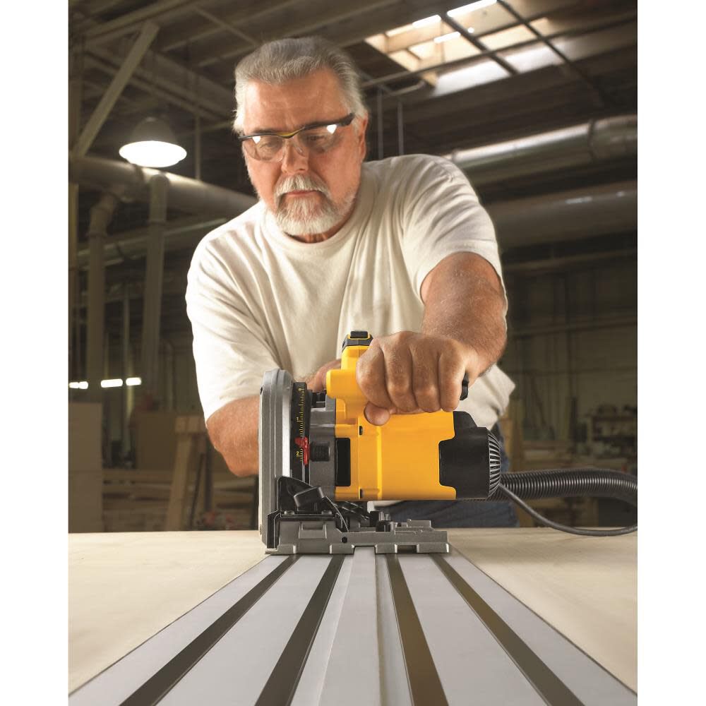 DEWALT 6 1/2 Inch Corded Heavy-Duty Tracksaw & 59 Inch Track Bundle, large image number 9