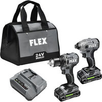 FLEX 24V Cordless Compact Drill Driver and Impact Driver Combo Kit
