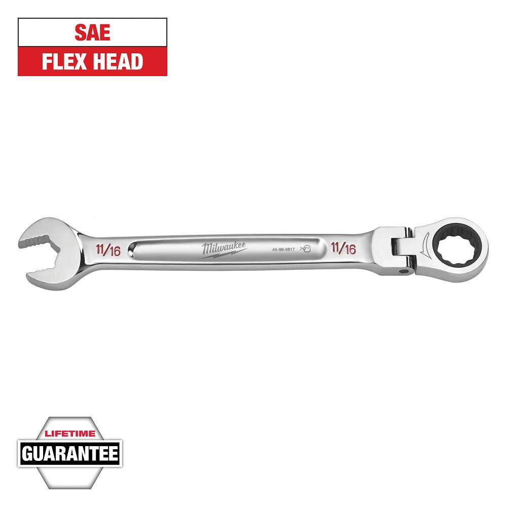 Milwaukee Combination Wrench Flex Head 11/16inch, large image number 12