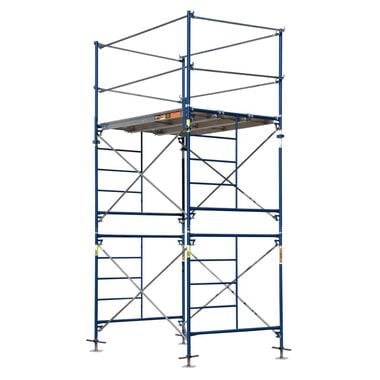 Metaltech 10 ft x 5 ft x 7 ft Safer Stack, 2 Story Fixed Scaffold Tower