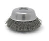 United Abrasives Blue Line 4 Inch x 5/8 Inch-11 9000 RPM Carbon Steel Cup Brush, small image number 1