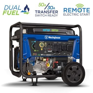 Westinghouse Outdoor Power Dual Fuel Portable Generator with CO Sensor