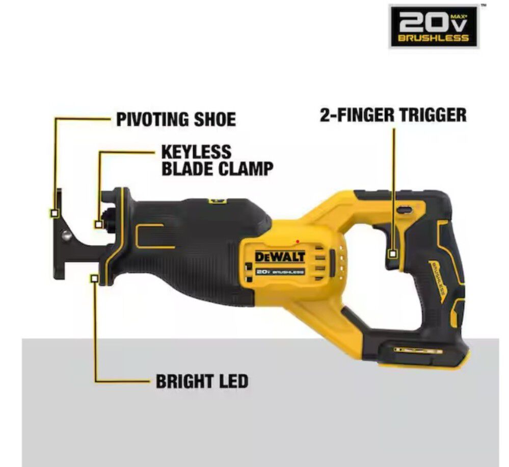 DEWALT 20V MAX 1/4in Impact Driver & Reciprocating Saw Combo Kit Bundle, large image number 2