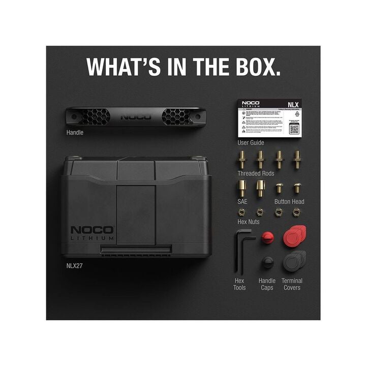 Noco 100Ah Group 27 Rechargeable Li-Iron Phosphate (LiFePO4) Battery, large image number 1