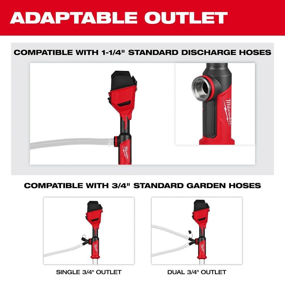 Milwaukee M18 Brushless Stick Transfer Pump (Bare Tool), large image number 8