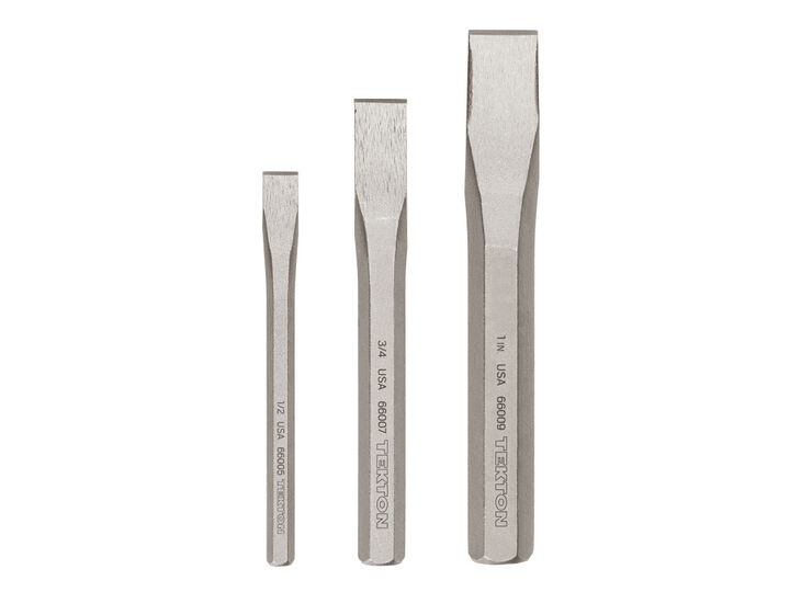 Tekton 1/2, 3/4, 1 Inch Cold Chisel Set, 3 Pieces