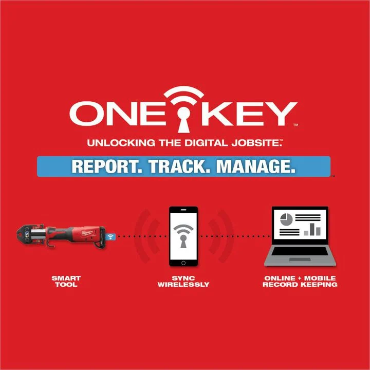 Milwaukee M18 FORCE LOGIC Press Tool with ONE-KEY with 1/2inch-2inch CTS Jaws Reconditioned, large image number 8