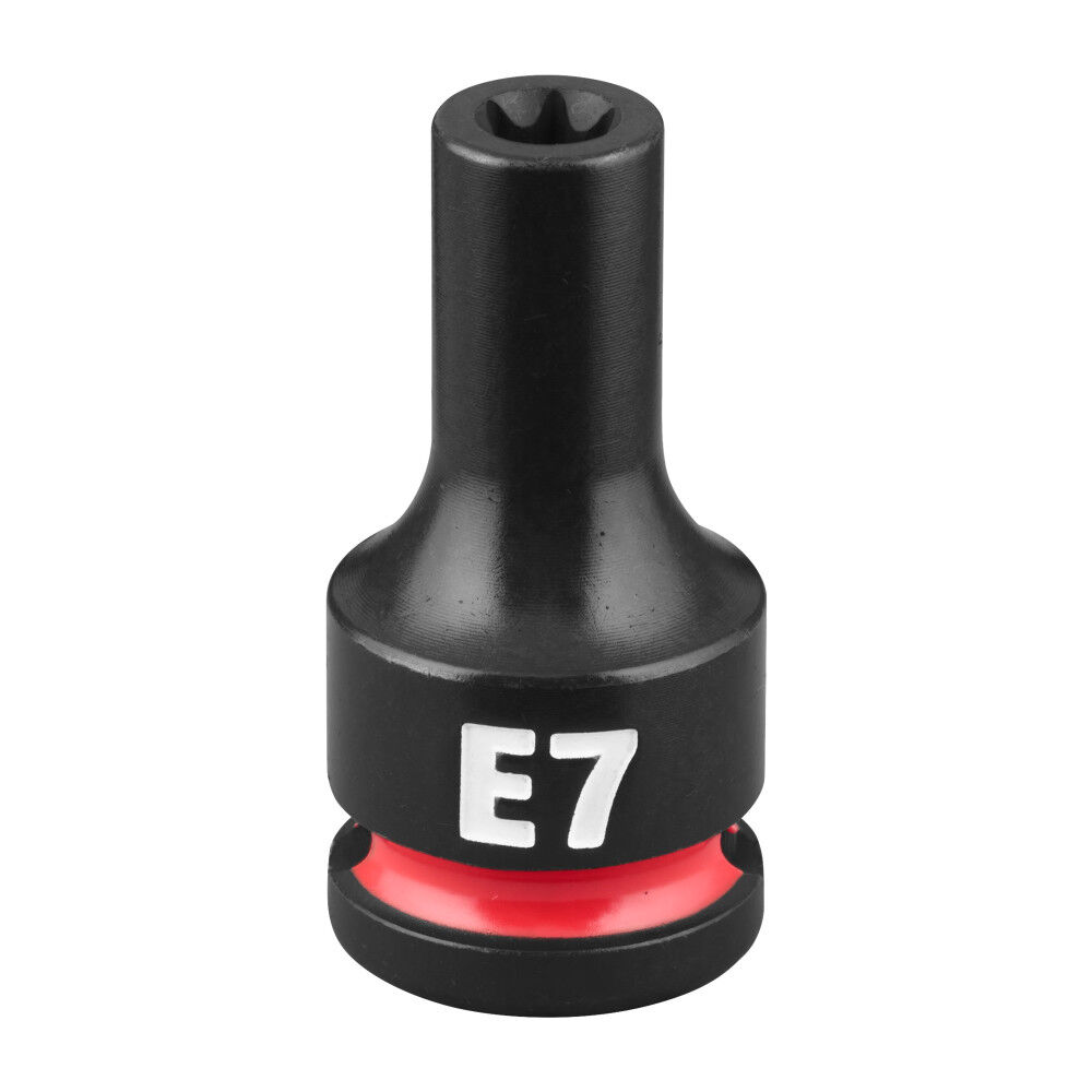 Milwaukee SHOCKWAVE Impact Duty 3/8 Inch Drive E-Torx E7 Bit Socket - 49-66-7375