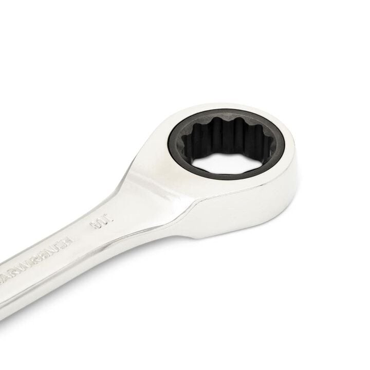 GEARWRENCH 18mm 90-Tooth 12 Point Stubby Combination Ratcheting Wrench, large image number 3