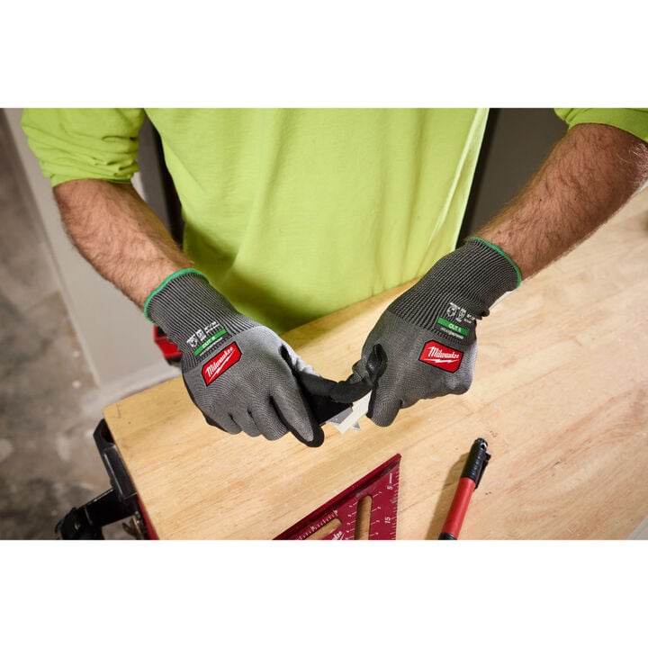 Milwaukee Cut Level 6 High Dexterity Nitrile Dipped Gloves with WEAR-DEFENSE Protection, large image number 3