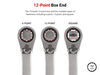 Tekton Ratcheting Combination Wrench Set, Pouch, 19 Piece 6-24 mm, small image number 4