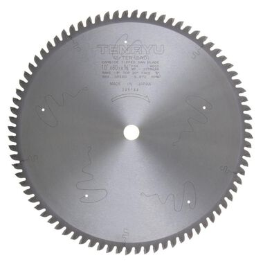 Tenryu 10In x 80T Smooth Cut Miter Saw Blade, large image number 0