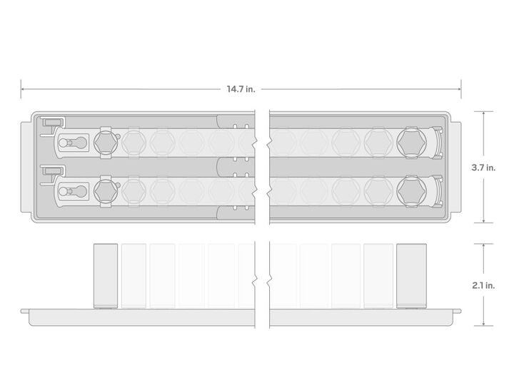 Tekton 1/4 Inch Drive Shallow, Semi-Deep, and Deep 6 Point Sockets, 42 Pieces, large image number 6