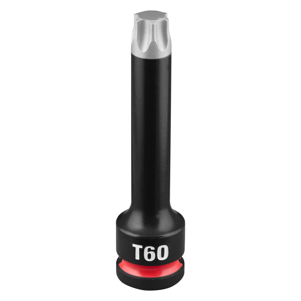 Milwaukee SHOCKWAVE Impact Duty 1/2 Inch Drive 4 Inch Torx T60 Bit Socket - 49-66-7370