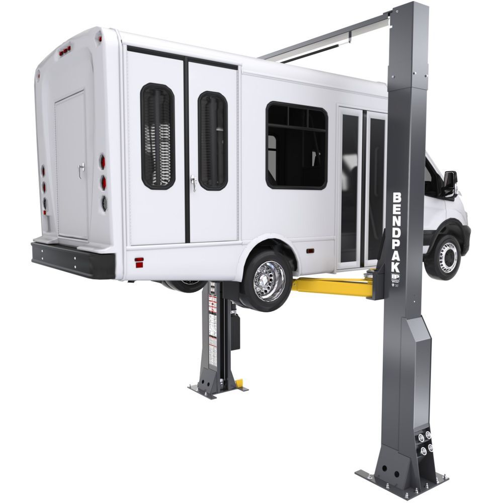 Bendpak 16AP-192 16000 Lbs High-Rise Clearfloor Two-Post Car Lift, large image number 2