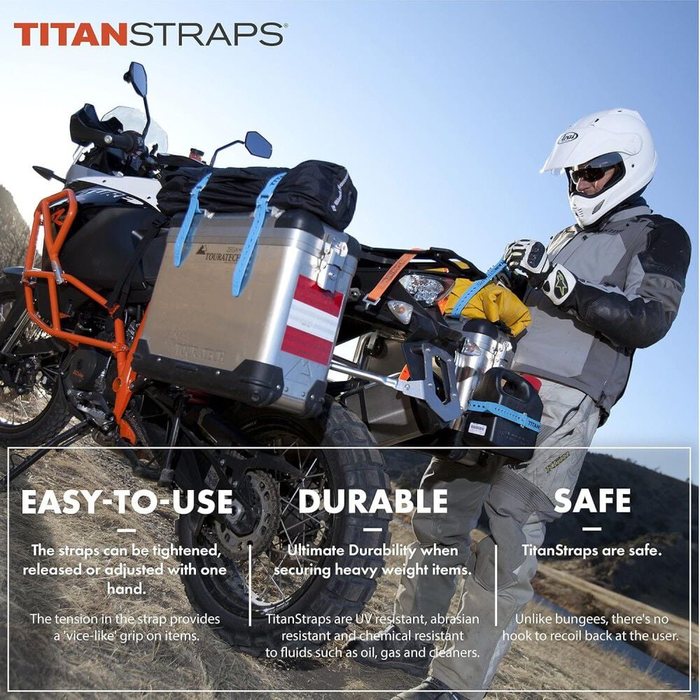 Titan Straps 20 Inch Red Polymer 70 Lbs Utility Strap with Aluminum Buckle, large image number 7