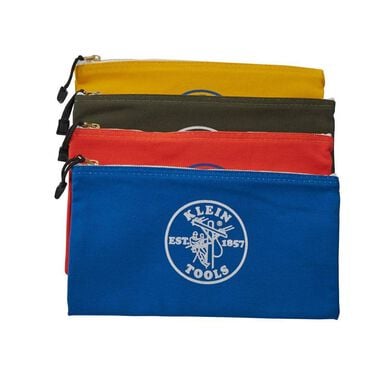 Klein Tools 4-Pack Canvas Zipper Bags, large image number 5