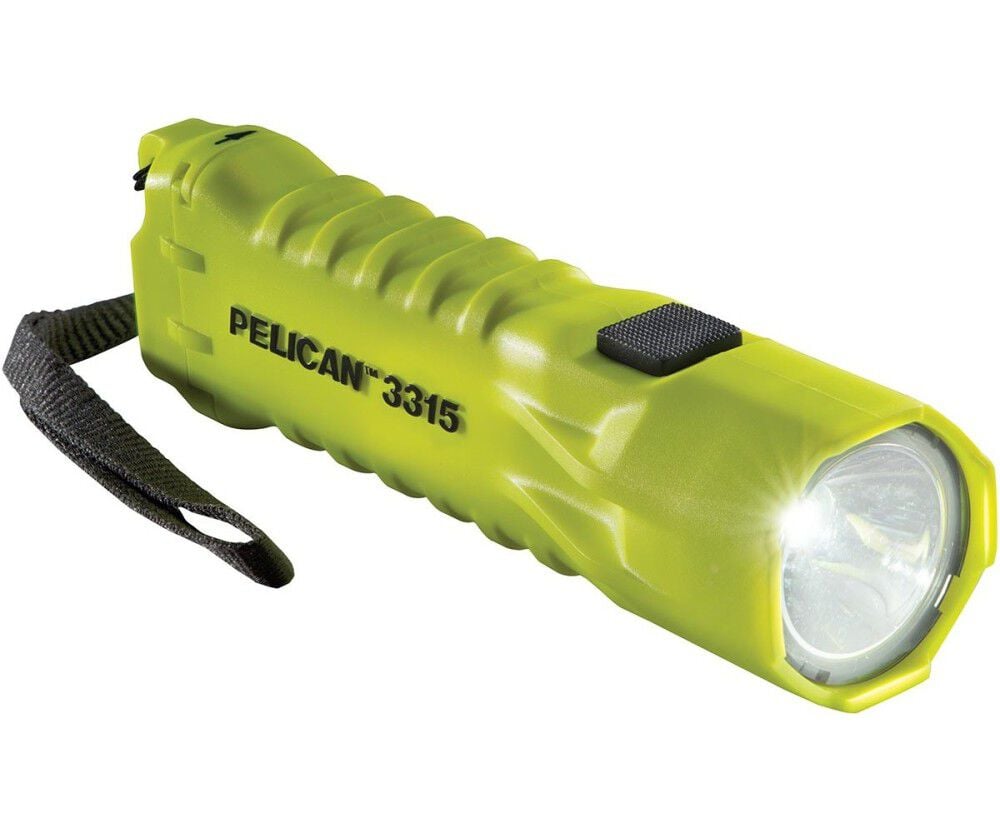 Pelican 3315 Hi-Viz Yellow 160 Lumens Battery Powered LED Flashlight – 033150-0103-245