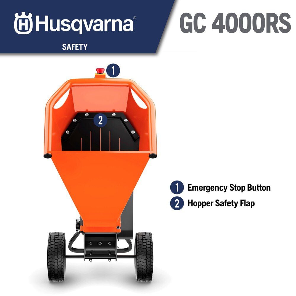 Husqvarna 4 Inch Gas Powered Wood Chipper 208 cc, large image number 7