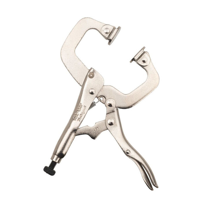 Stanley 4 Inch Swivel Tip C-Clamp Locking Pliers, large image number 2