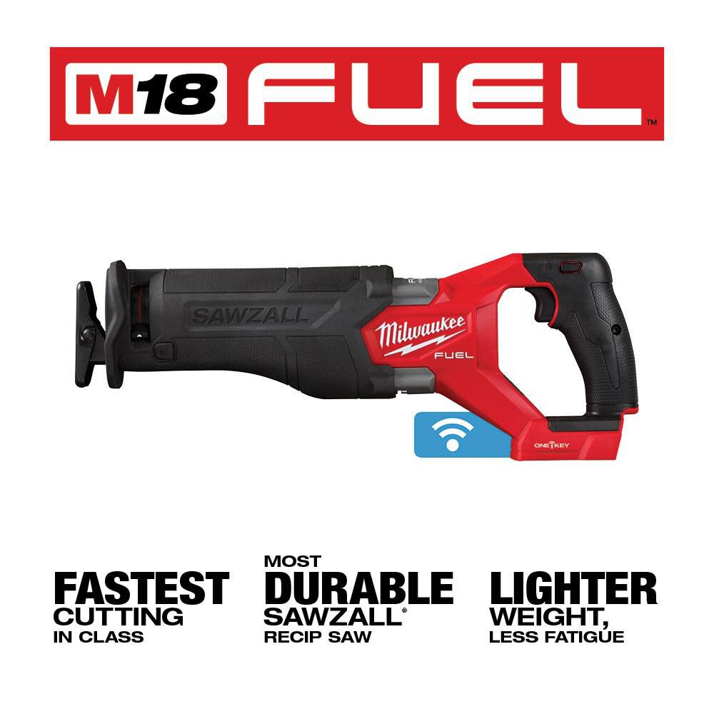 Milwaukee M18 FUEL SAWZALL Recip Saw with ONEKEY (Bare Tool) 282220
