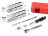Tekton 1/4 Inch 12 Point Socket and Ratchet Set, 5/32 - 9/16 Inch, 4 - 15 mm, small image number 2