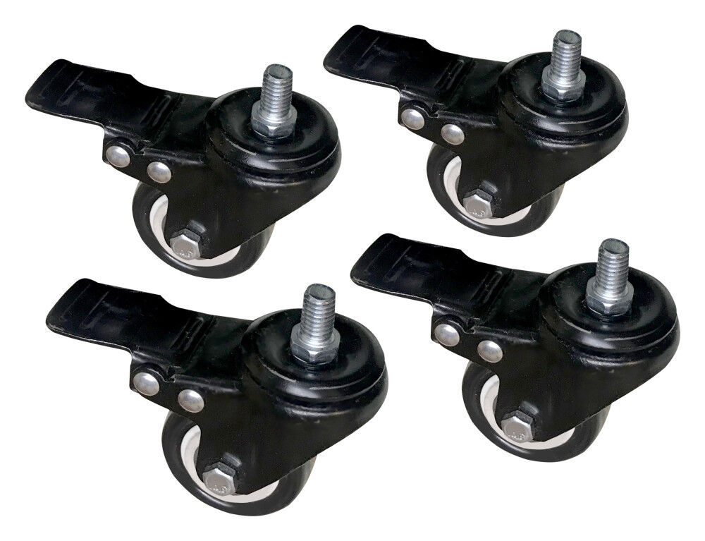 JET 2 x 3/8 Inch 360 Degree Swivel Lock Caster 4 Pieces, large image number 1