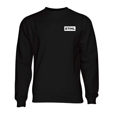 Stihl Cotton/Polyester Unisex Signature Crew Sweatshirt, Black, XL