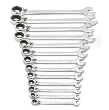 GEARWRENCH 13 Pc 72-Tooth 12 Point Reversible Ratcheting Combination SAE Wrench Set