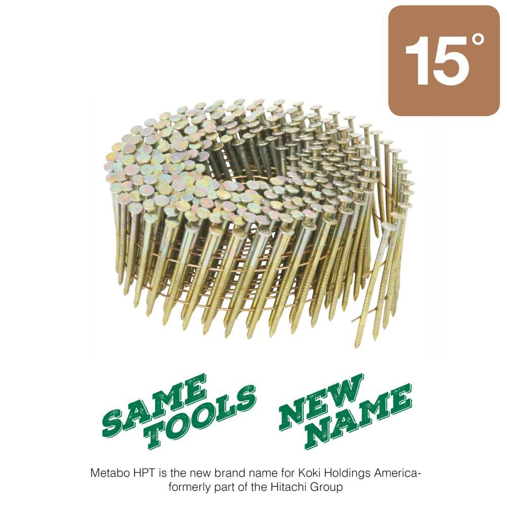 Metabo HPT Siding Nails 2 1/4in Ring Shank Electro Galvanized Wire Coil