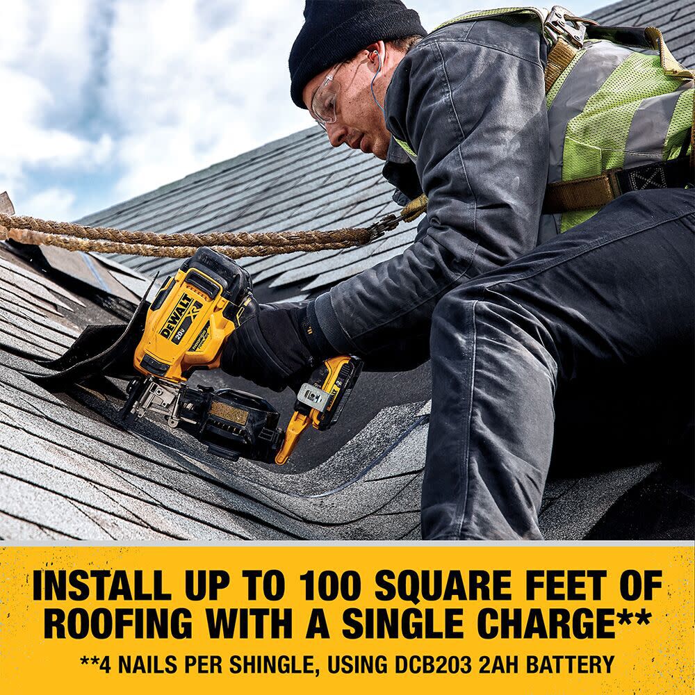 Dewalt cordless coil roofing nailer deals
