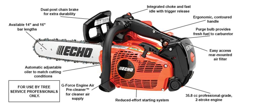 Echo CS-355T Chainsaw 16inch 35.8cc, large image number 2