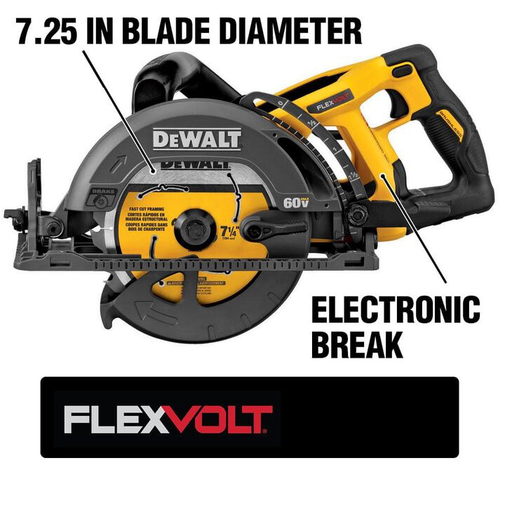 DEWALT 60V MAX 7-1/4 Inch Cordless Saw & Reciprocating Saw Bundle, large image number 2