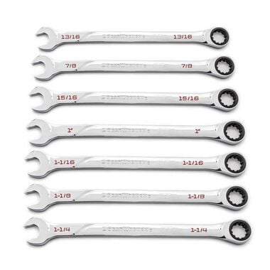 GEARWRENCH 7 pc 120XP Universal Spline Sae XL Combination Ratcheting Wrench Set