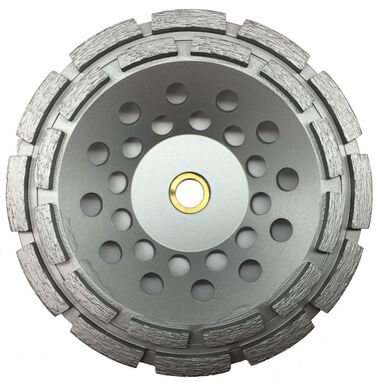 Diteq 5in CD-33 Double Row Diamond Cup Wheel 7/8in-5/8in, large image number 0