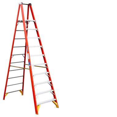 Werner 10-ft Fiberglass 300-lb Type IA Platform Ladder, large image number 0
