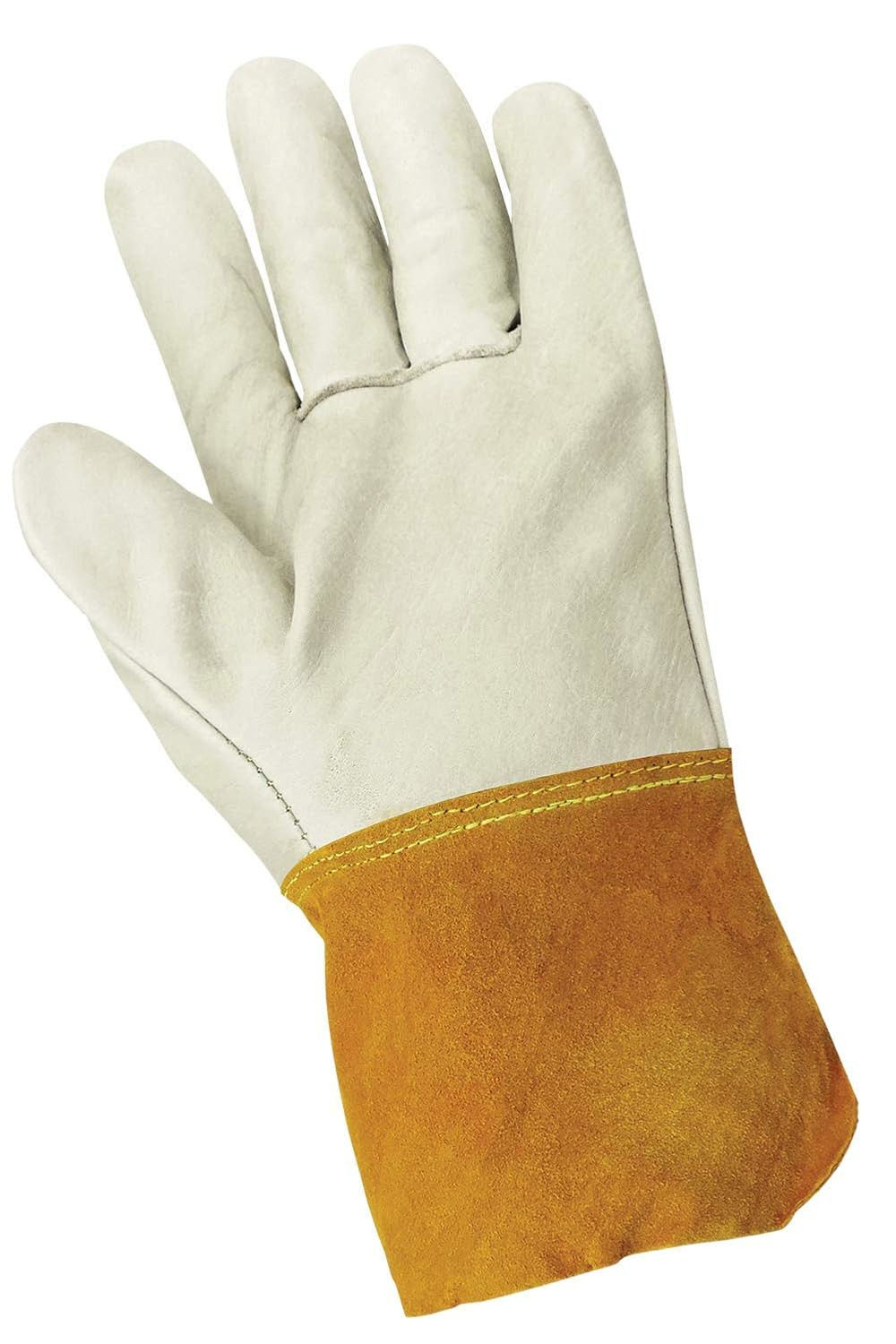 Global Glove Premium Grain Cowhide Mig/Tig Leather Beige Welder Gloves, Large, large image number 3