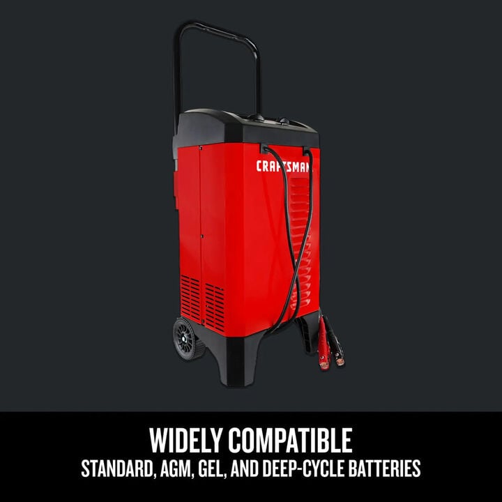 CRAFTSMAN 175A Cranking 12V Manual Wheeled Battery Charger and Jump Starter, large image number 1