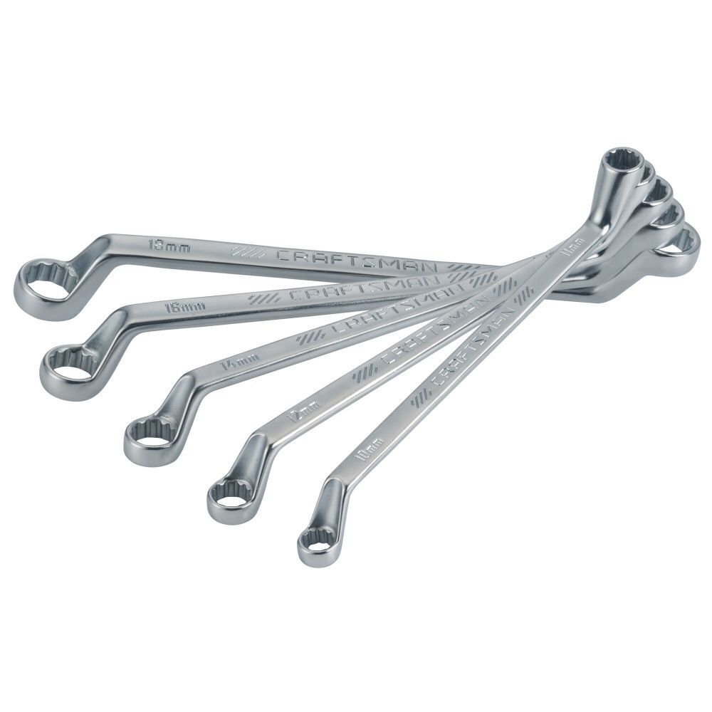 CRAFTSMAN Metric Offset Box End Wrench Set 5 Pieces, large image number 9