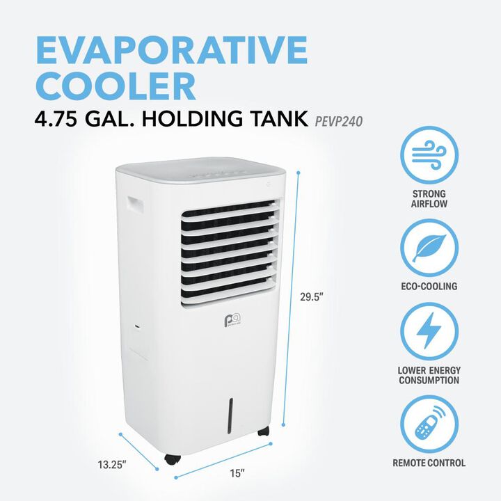 Perfect Aire 240 CFM 4.75 Gallon 250 Sq Ft Portable Evaporative Cooler, large image number 1
