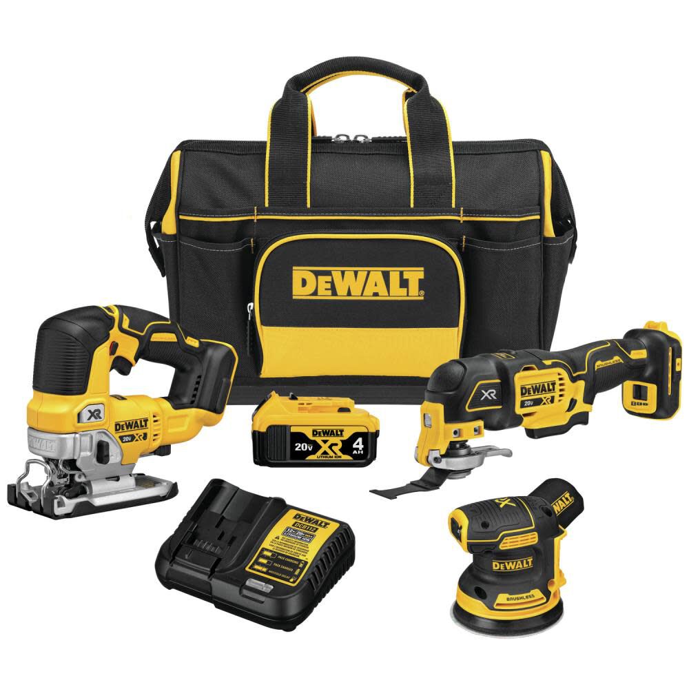 DEWALT 20V MAX XR 3 Tool Woodworking Kit DCKSS300M1 Acme Tools