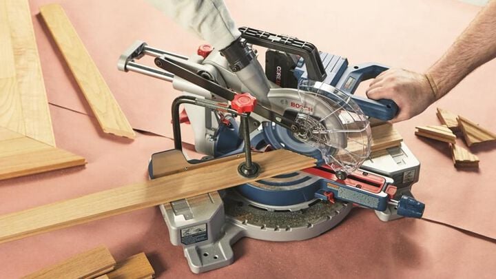 Bosch PROFACTOR 18V Surgeon 7 1/4in Single Bevel Slide Miter Saw (Bare Tool), large image number 12