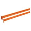 WPRP Wholesale 4-5/8 Inch x 108 Inch 6320 Lbs Teardrop Pallet Rack Beam Orange, small image number 1