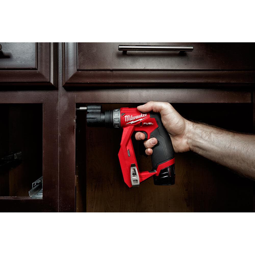 Milwaukee M12 FUEL Installation Drill/Driver Kit PACKOUT Low-Profile Organizer 60pc SHOCKWAVE Drill Bit Set & 23pc Titanium Drill Bit Set, large image number 17